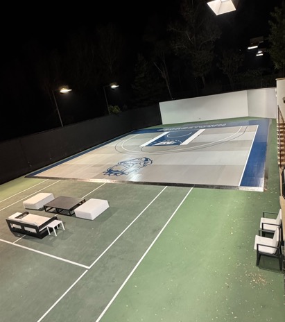 美国私人后院篮球场