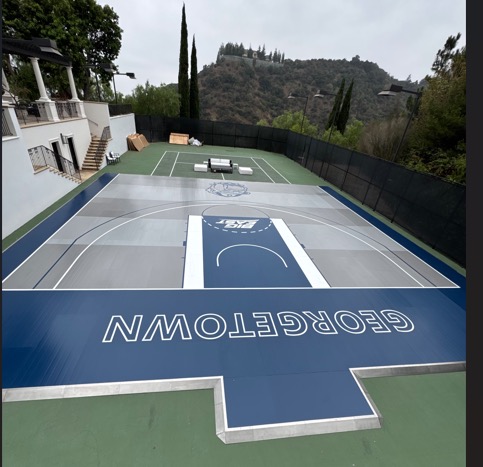 美国私人后院篮球场