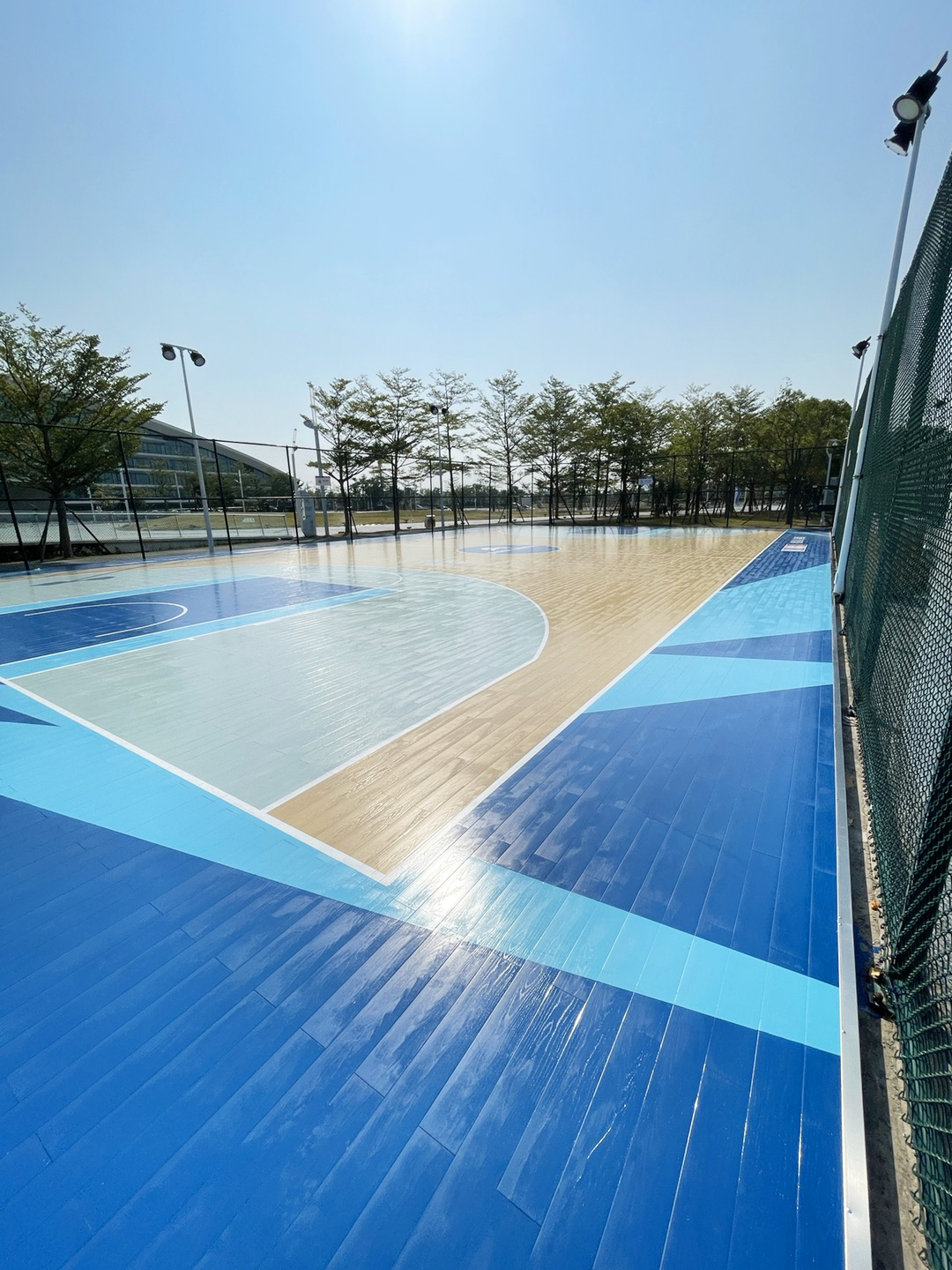 福建晋江第二体育中心户外篮球场