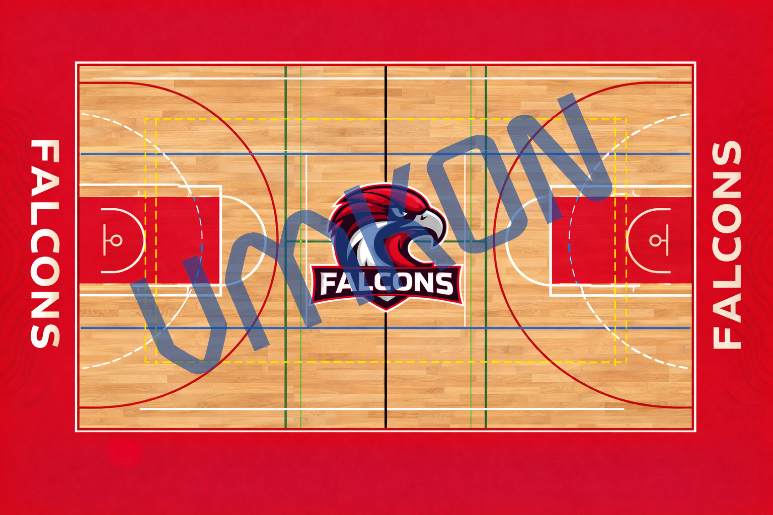 综合运动场画线布局图